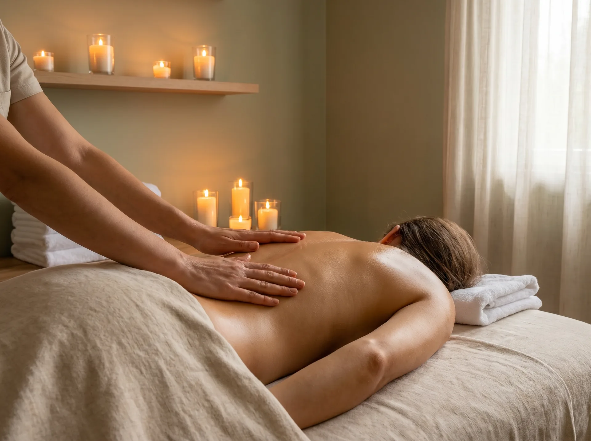 Soin Corps Éclat et relaxation, massage du dos